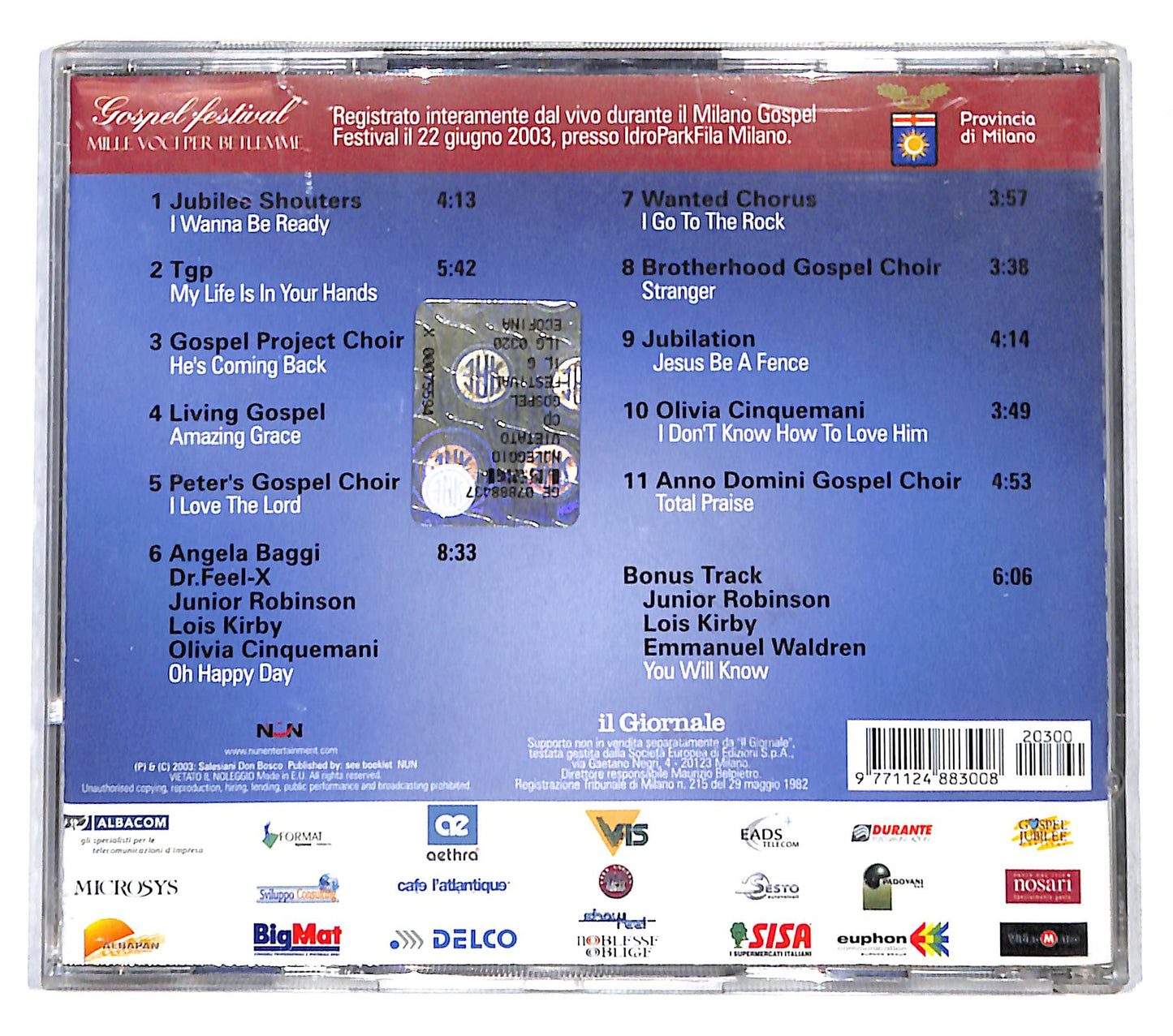 EBOND Various - Gospel Festival - Mille Voci Per Betlemme CD CB053642