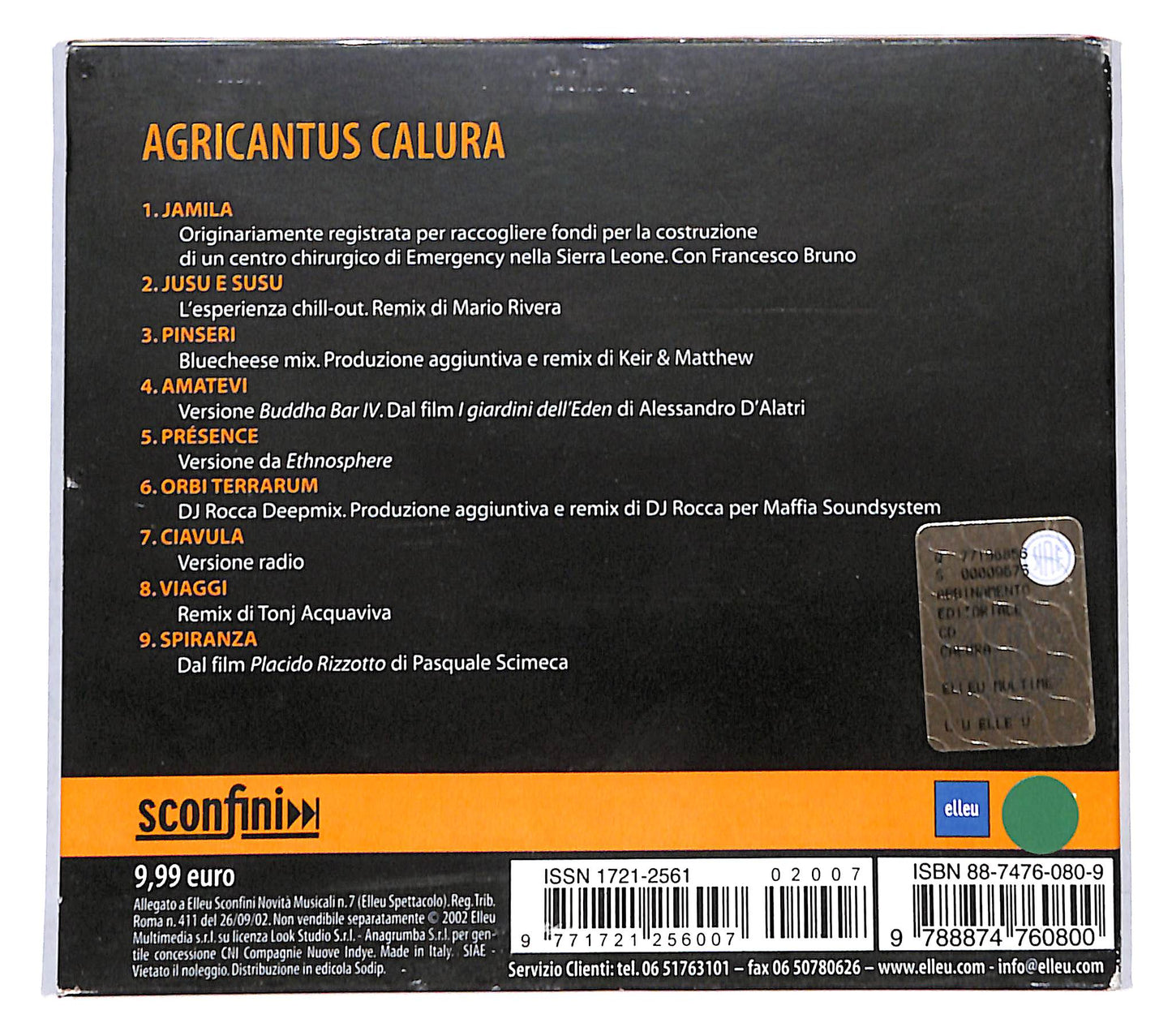 EBOND Agricantus - Calura DIGIPACK CD CB053655