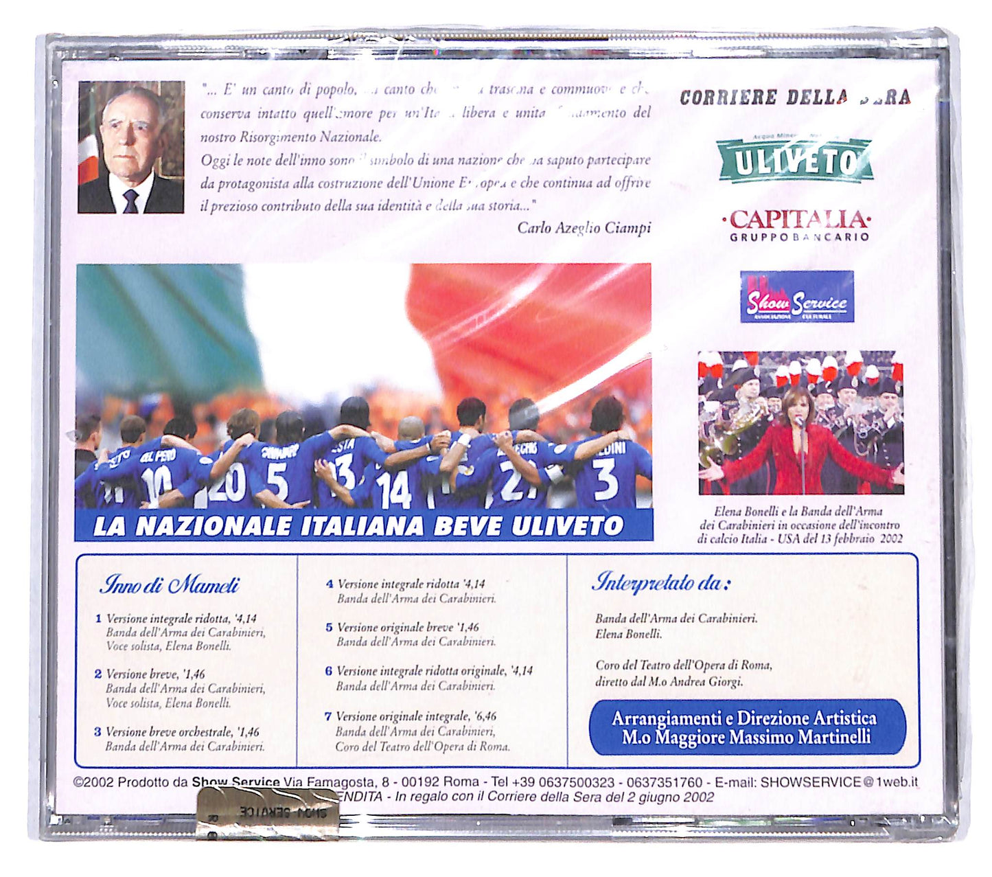 EBOND Elena Bonelli E Banda Dei Carabinieri - Inno Di Mameli CD CB053665