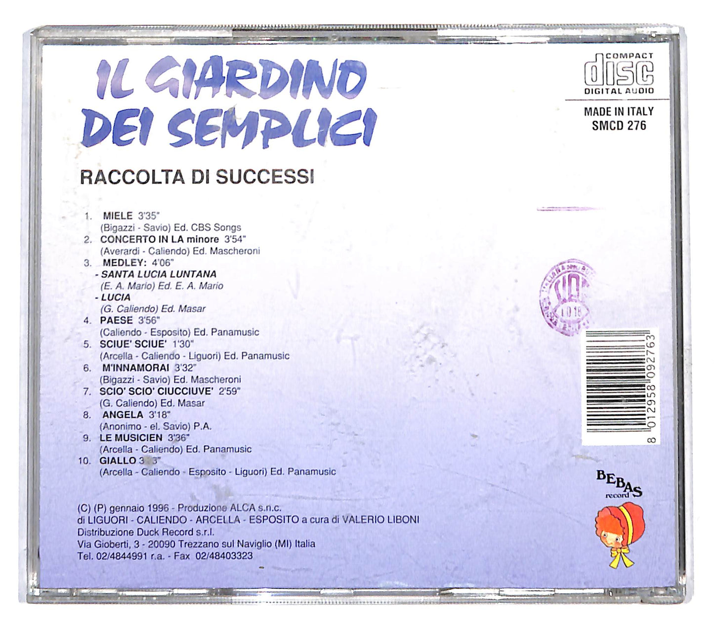 EBOND Il Giardino Dei Semplici - Raccolta Di Successi CD CB053816