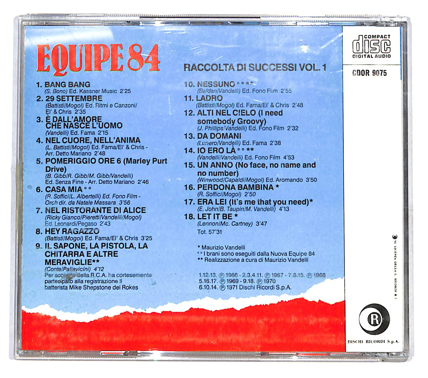 EBOND Equipe 84 - Raccolta Di Successi Vol. 1 CD CB053830