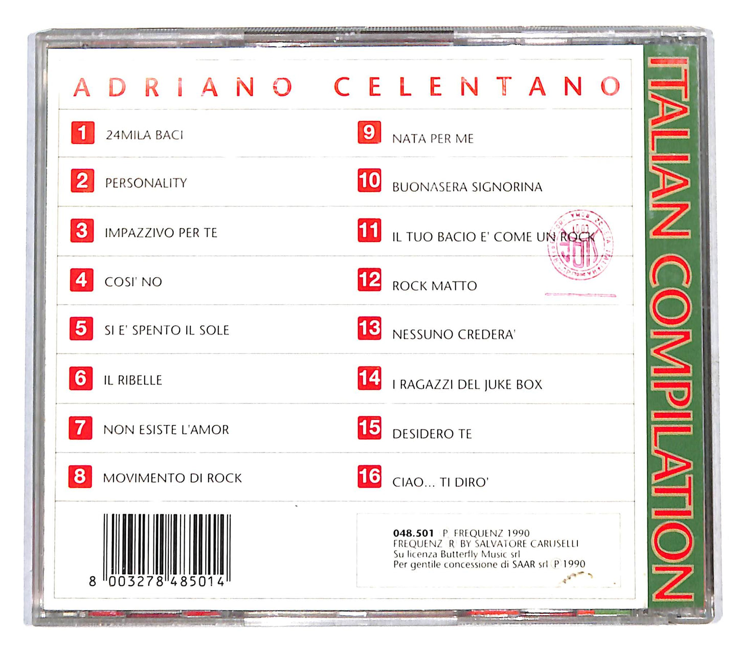 EBOND Adriano Celentano - Italian Compilation CD CB053834