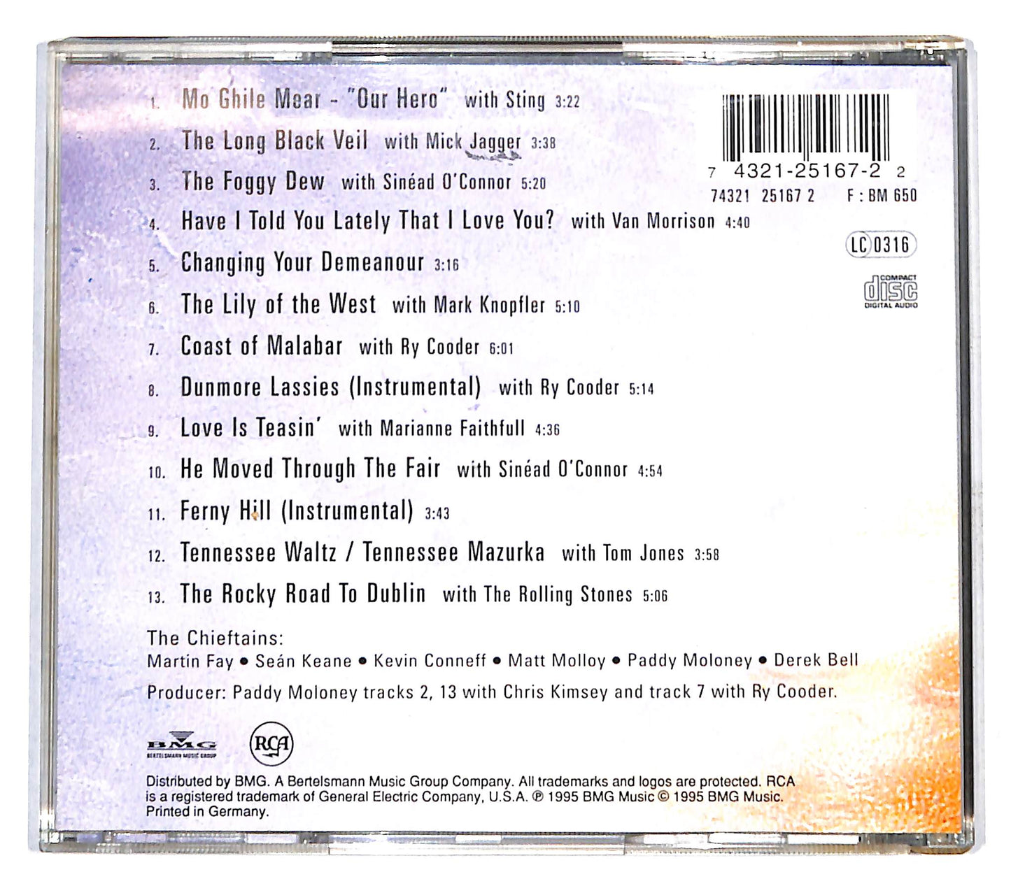 EBOND The Chieftains - The Long Black Veil CD CB053839