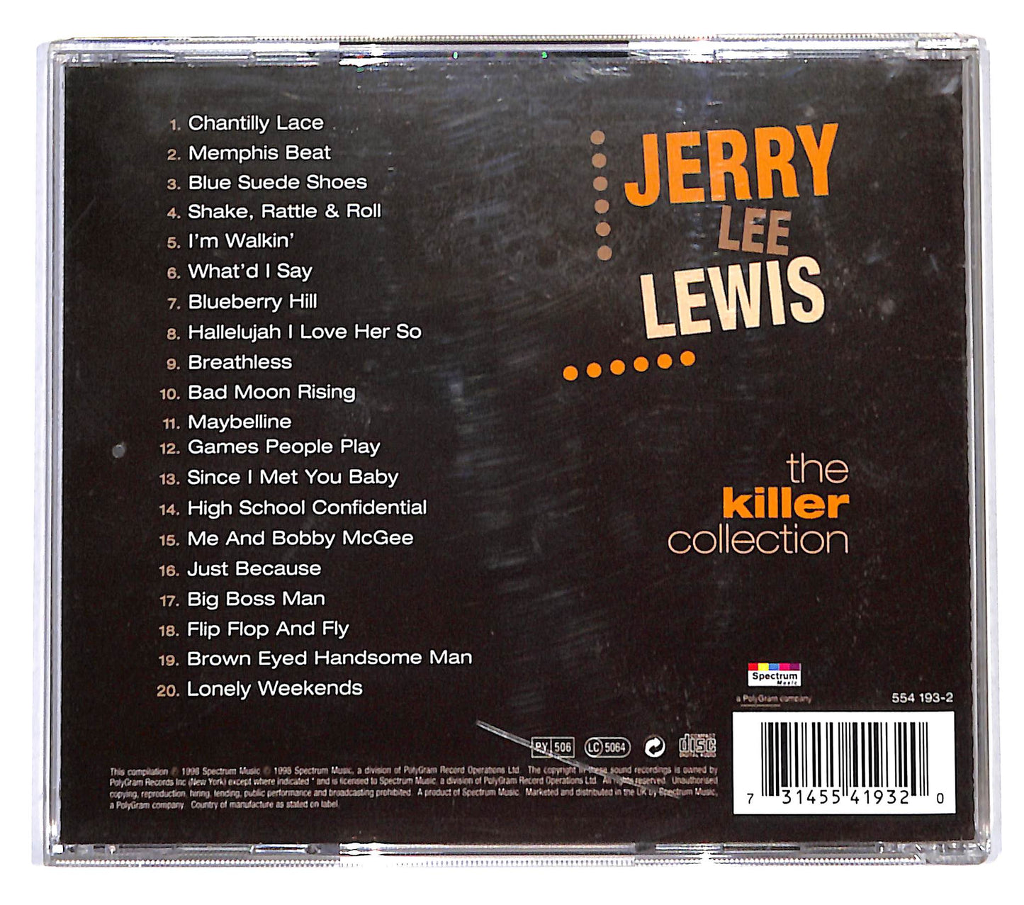 EBOND Jerry Lee Lewis - The Killer Collection CD CB054003