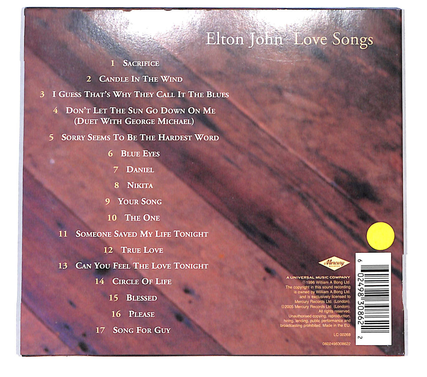 EBOND Elton John - Love Songs CD CB054009