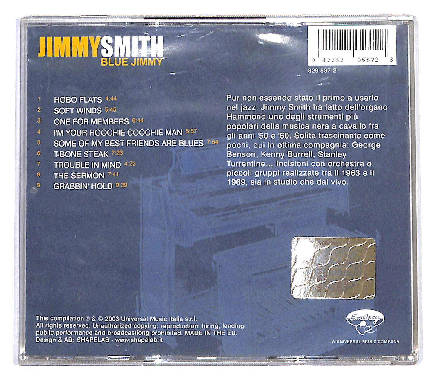 EBOND Jimmy Smith - Blue Jimmy CD CB054013