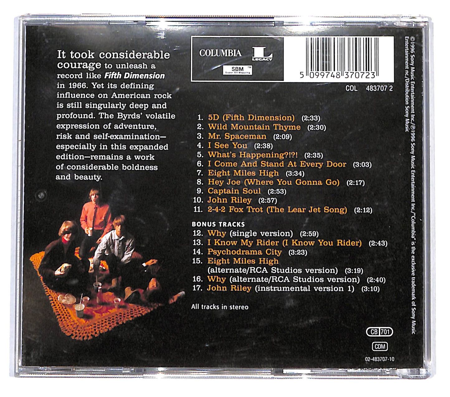 EBOND The Byrds - Fifth Dimension CD CB054017