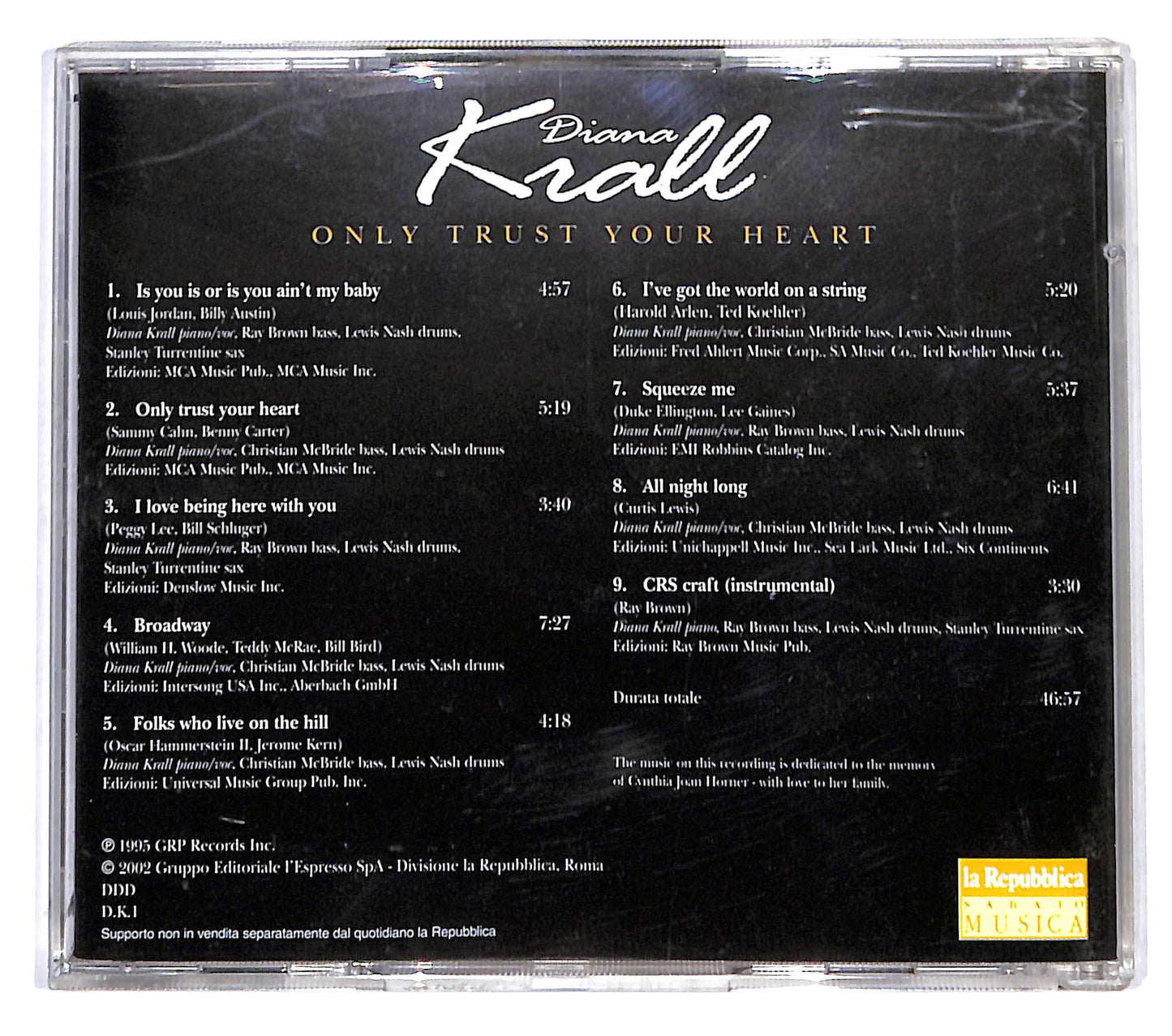 EBOND Diana Krall - Only Trust Your Heart EDITORIALE CD CB054018
