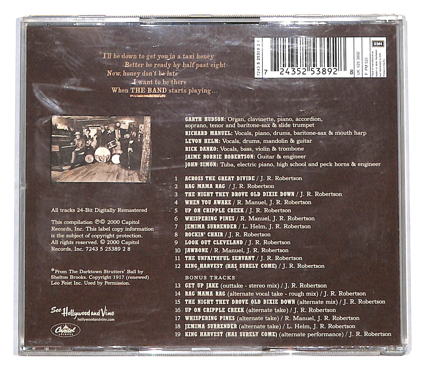 EBOND The Band - The Band CD CB054031