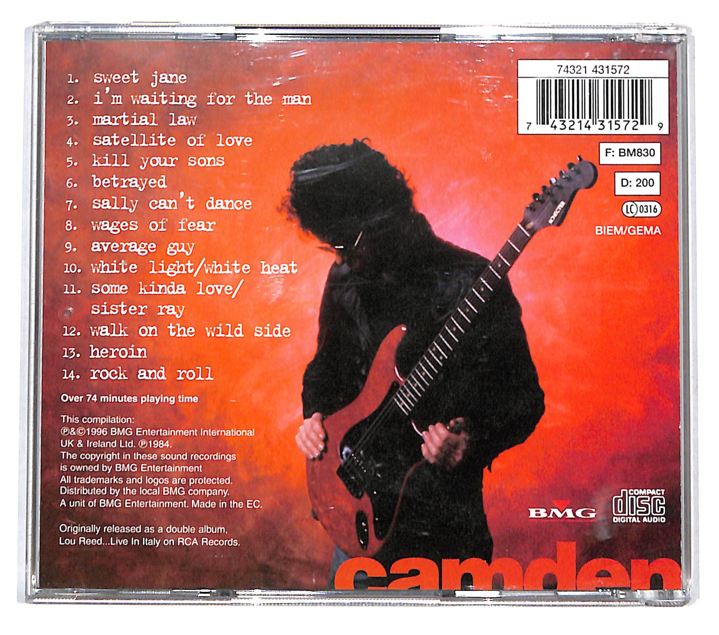 EBOND Lou Reed - Live, In Concert CD CB054052