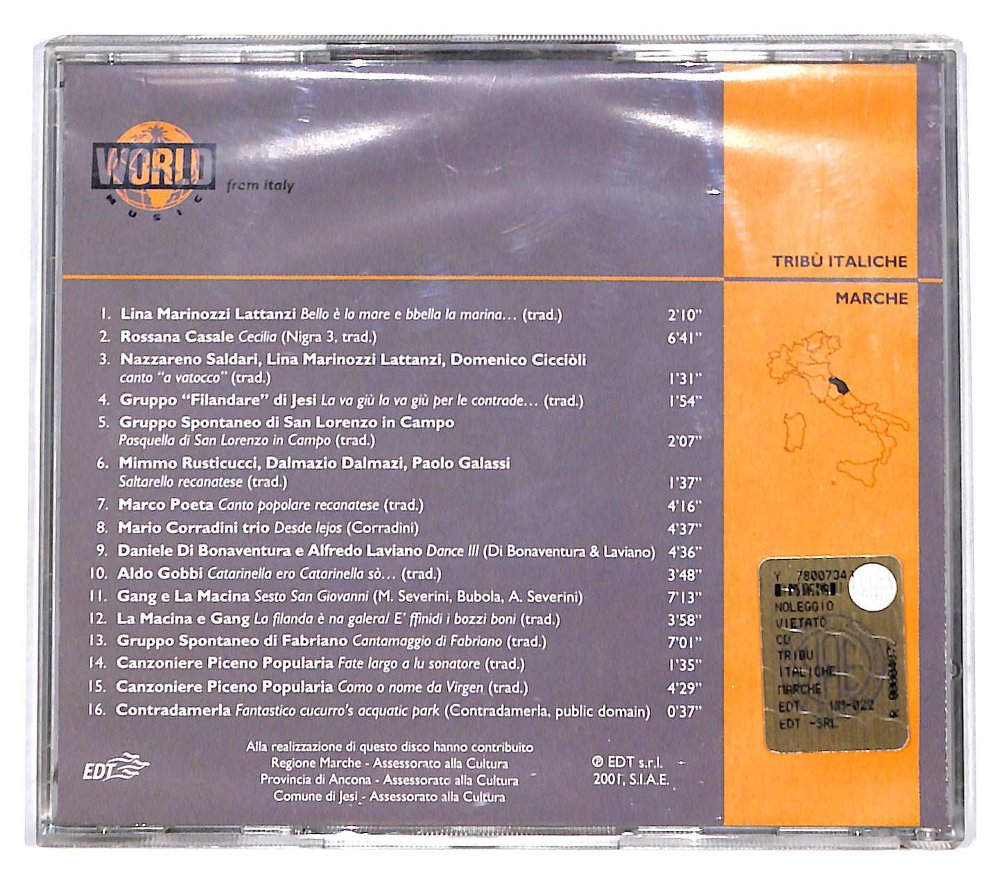 EBOND Various - Tribu Italiche - Marche CD CB054061