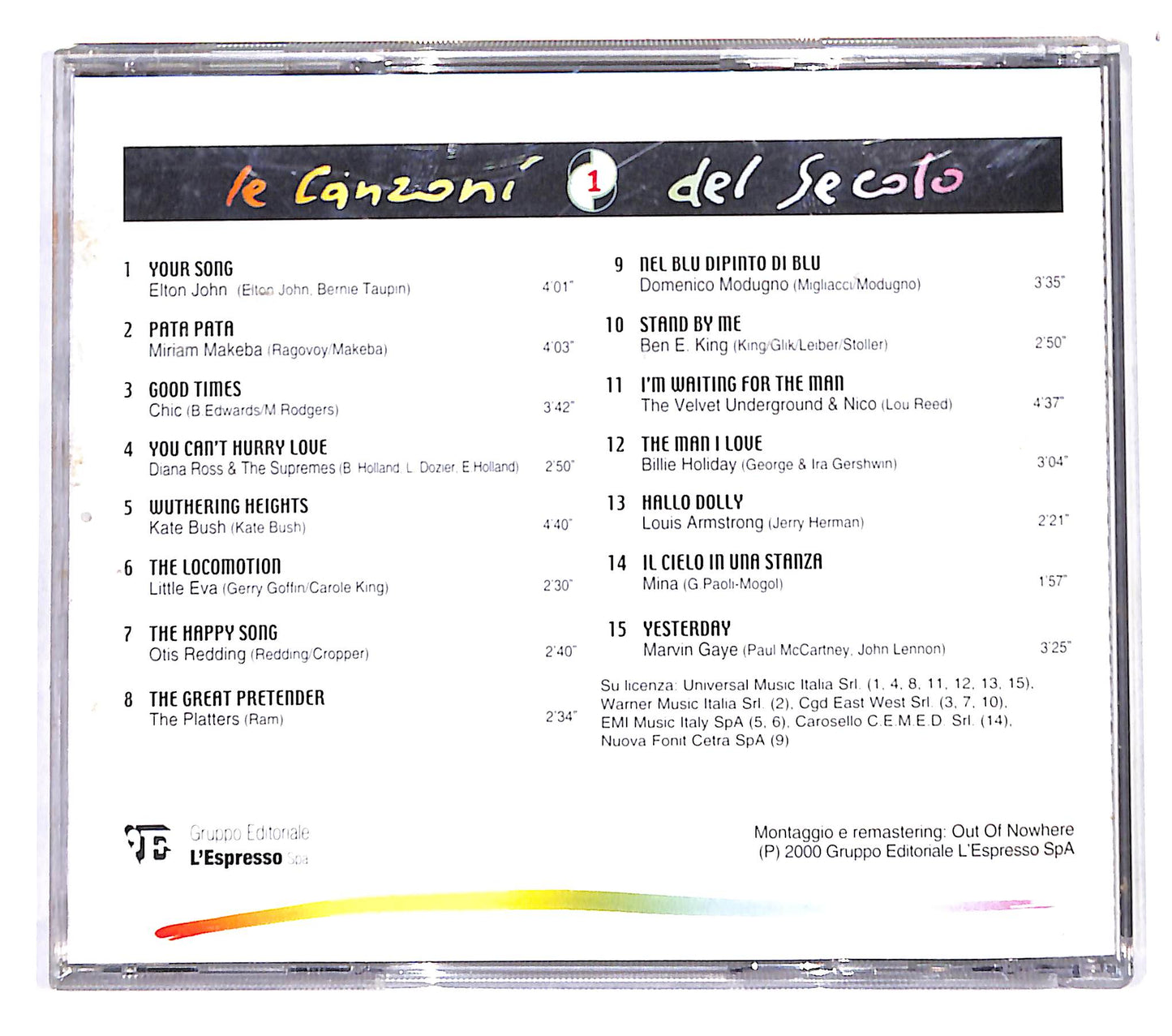 EBOND Various - Le Canzoni Del Secolo - 1 EDITORIALE CD CB054649