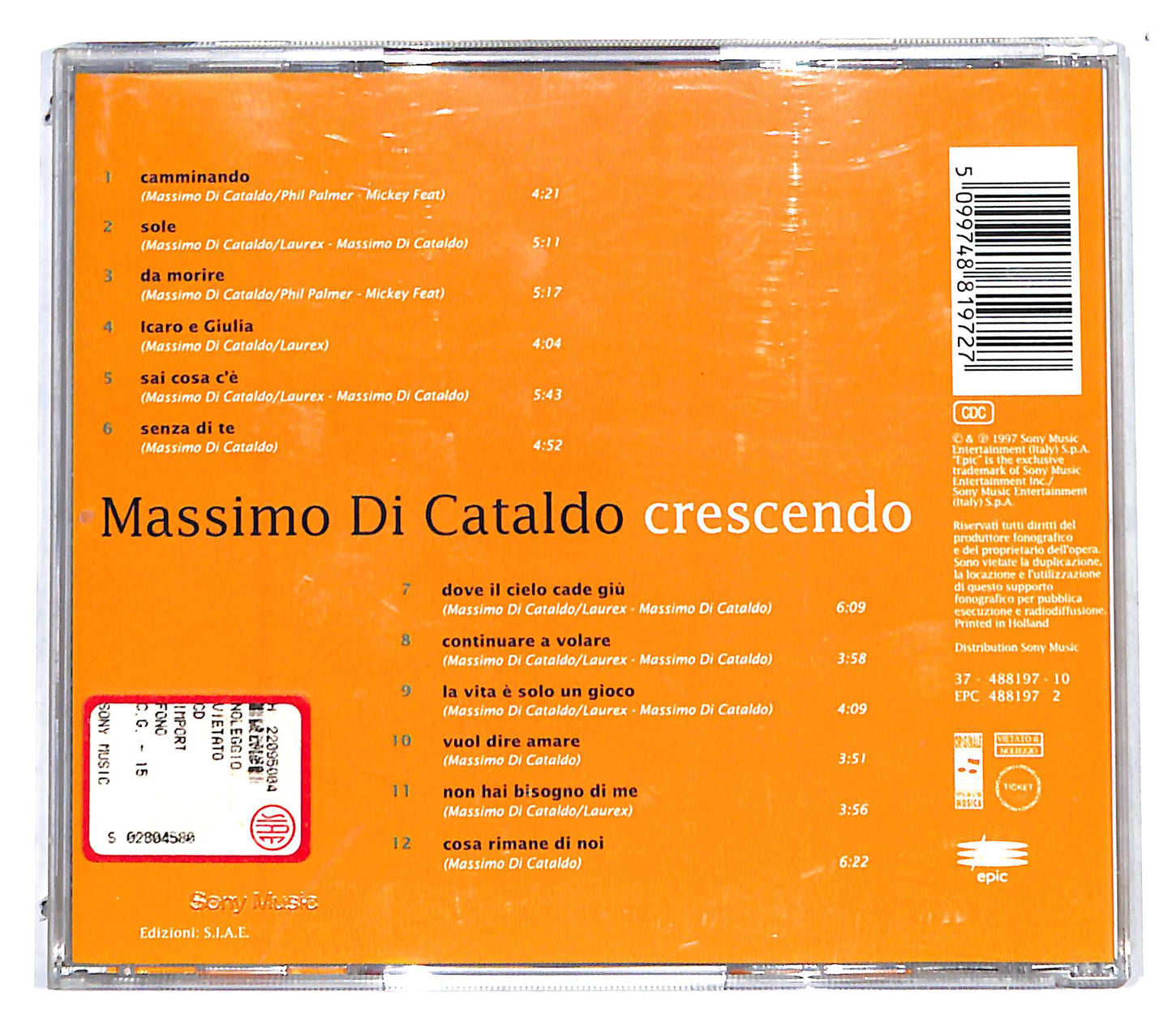 EBOND Massimo Di Cataldo - Crescendo CD CB054660