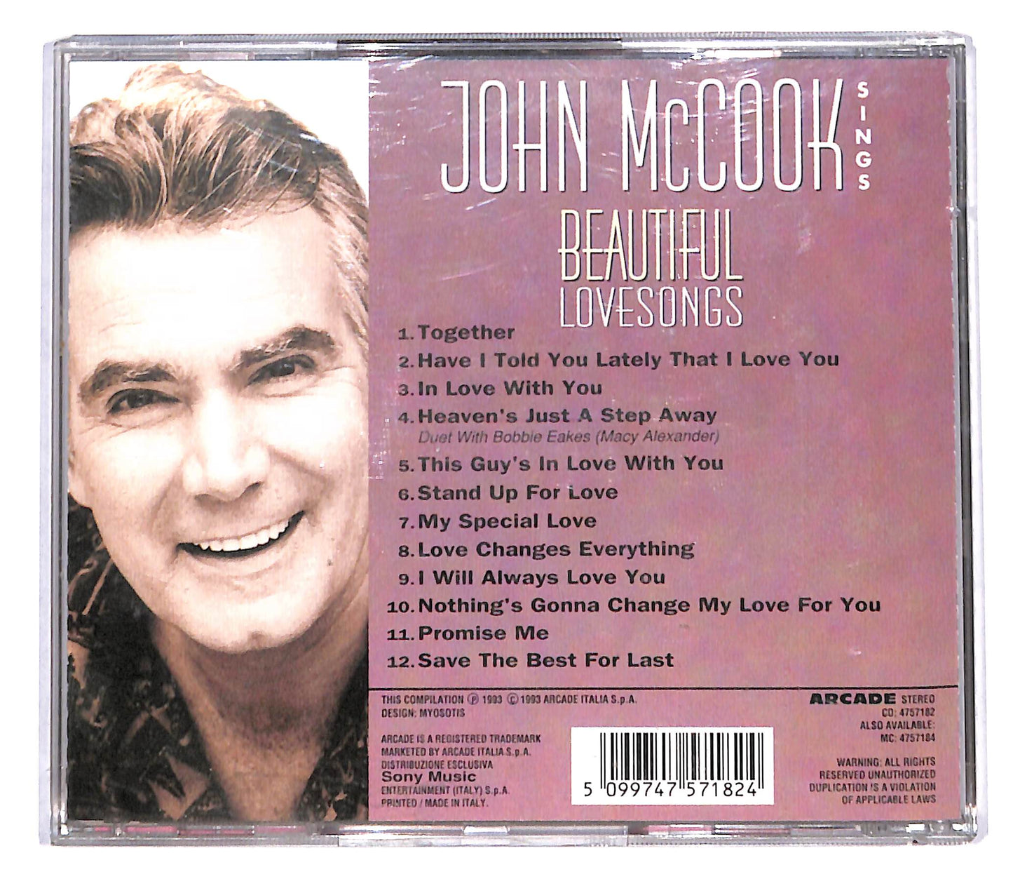 EBOND John McCook - John McCook Sings Bold & Beautiful Lovesongs CD CB054820