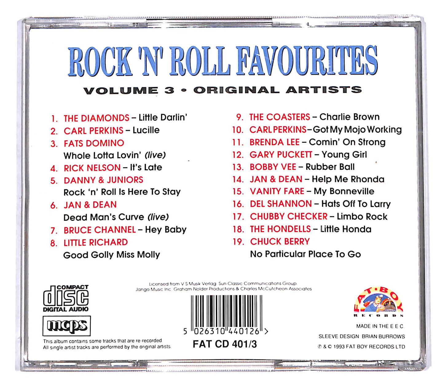 EBOND Various - Rock 'N' Roll Favourites CD CB054848