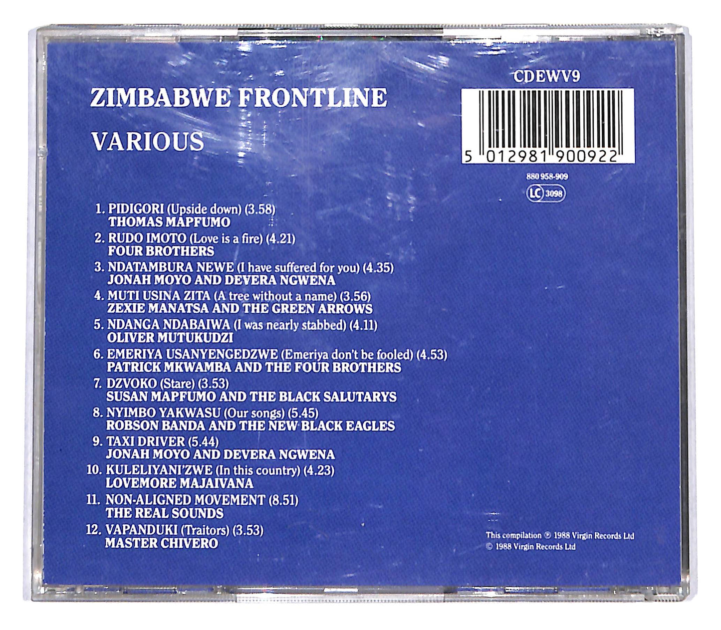 EBOND Various - Zimbabwe Frontline CD CB054855