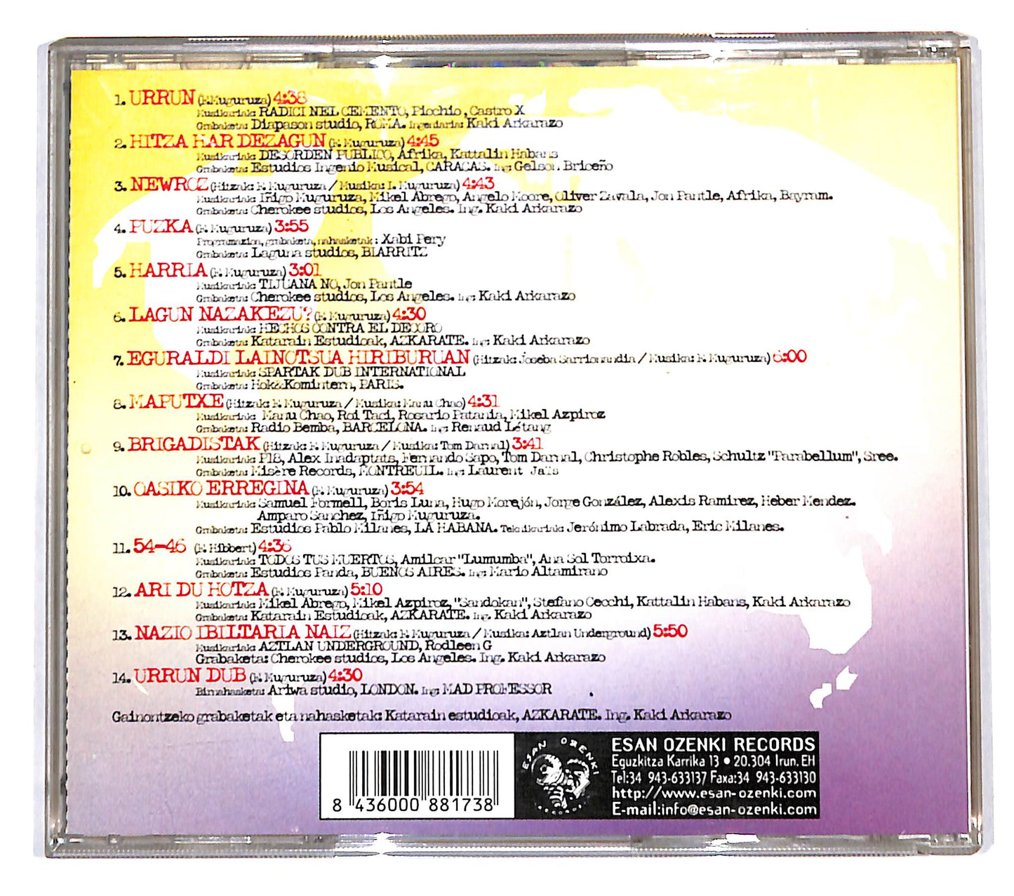 EBOND Fermin Muguruza - Brigadistak Sound System CD CB055311
