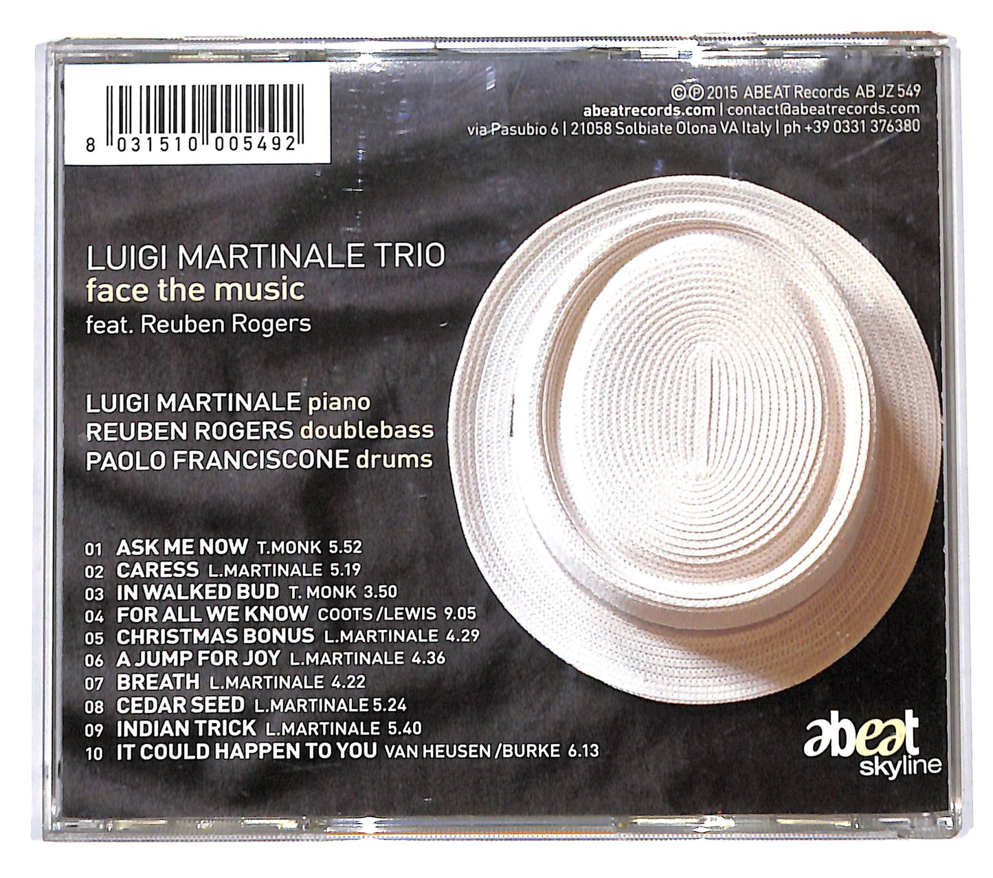 EBOND Luigi Martinale Trio Feat. Reuben Rogers - Face The Music CD CB055324