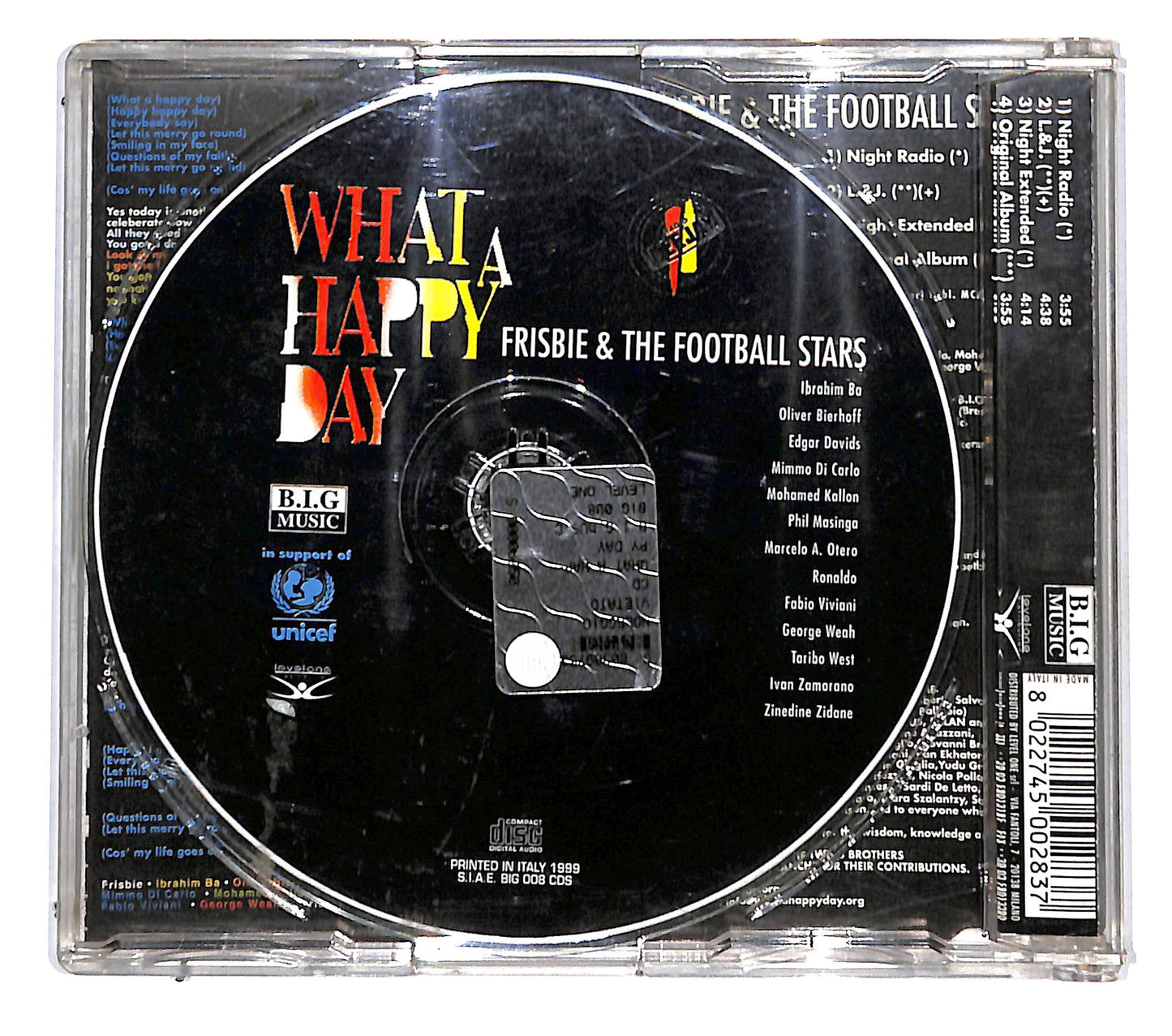 EBOND Frisbie & The Football Stars - What A Happy Day CD CB055335