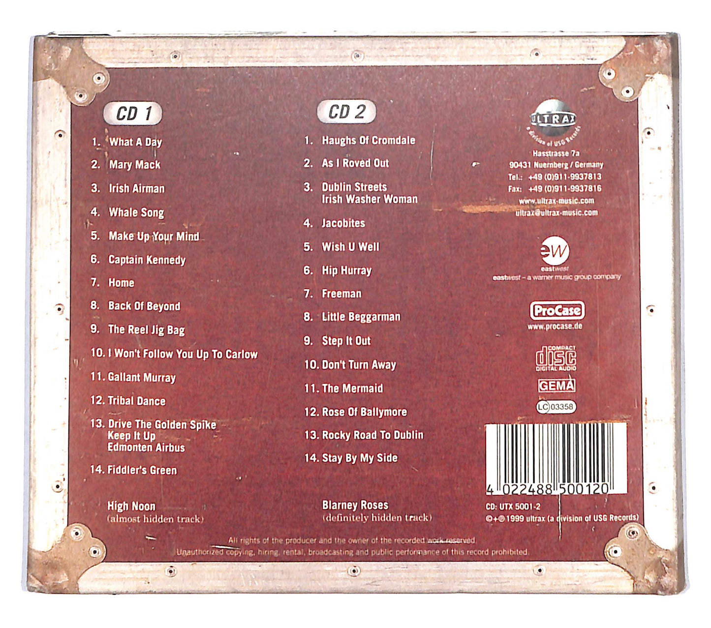 EBOND Fiddler's Green - Stagebox DIGIPACK CD CB055342