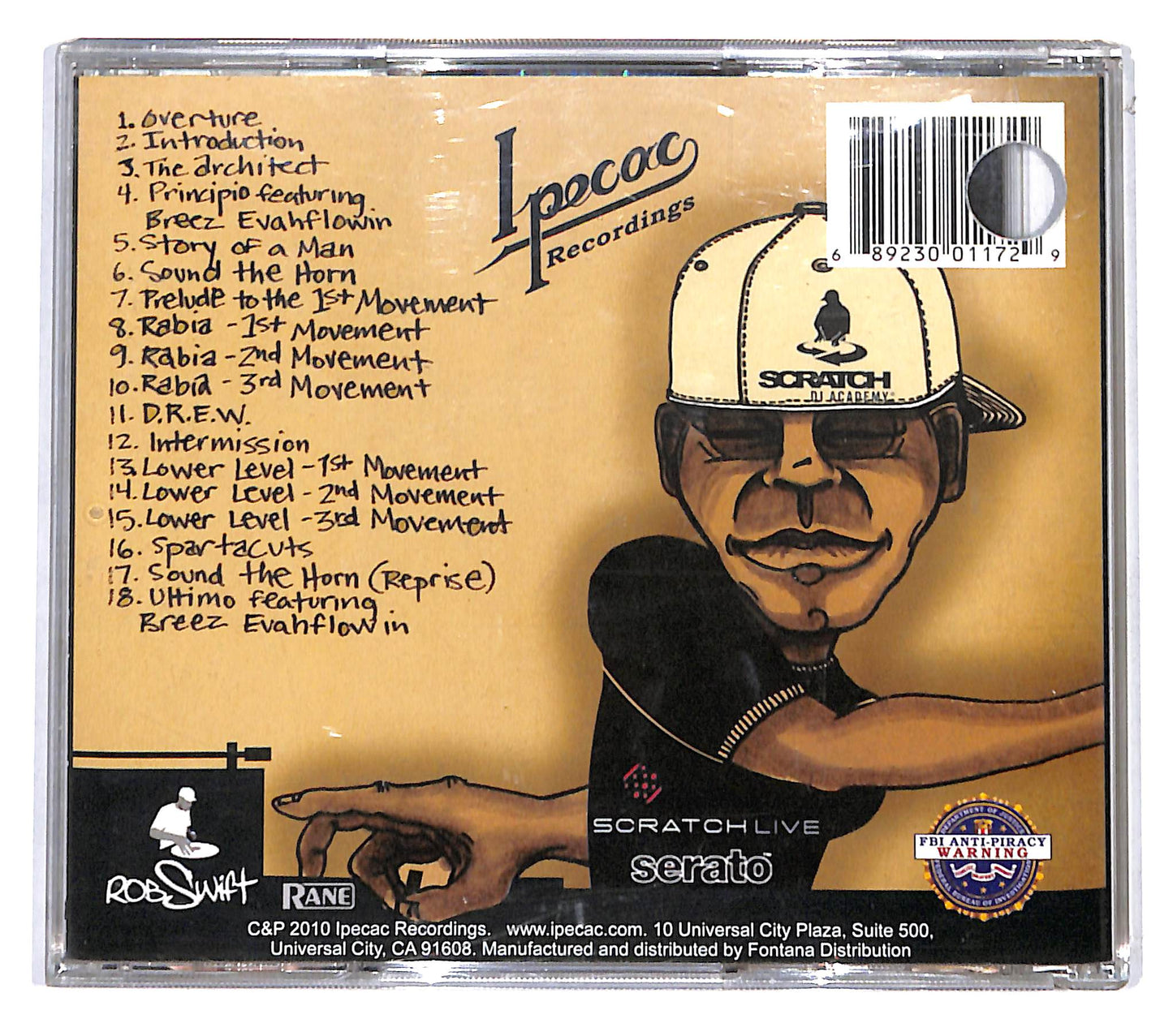 EBOND Rob Swift - The Architect CD CB055360