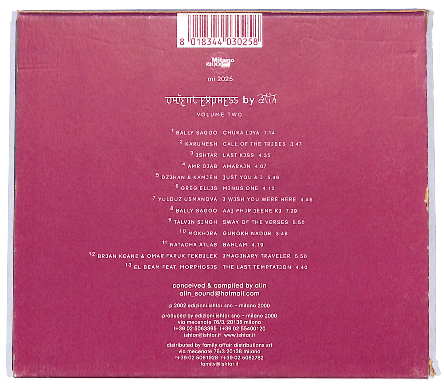 EBOND Various - Orient Express Vol. 2 CD CB055373