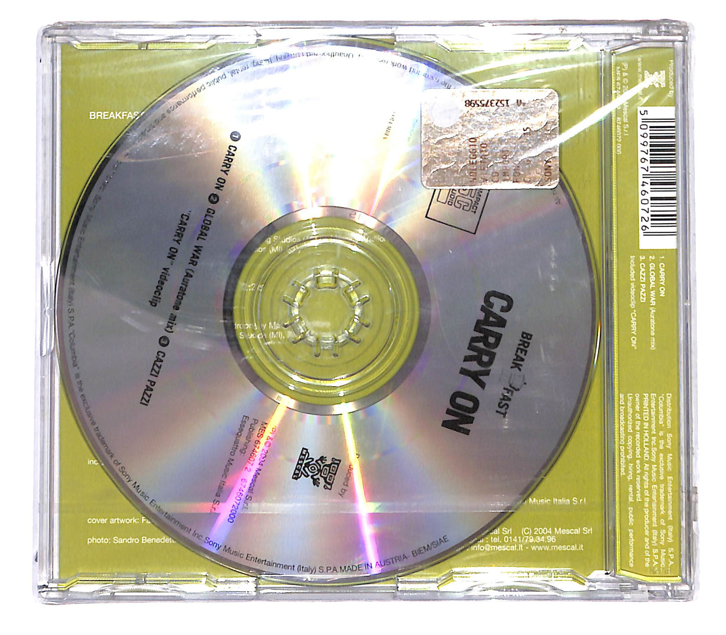 EBOND Breakfast - Carry On CD CB057903