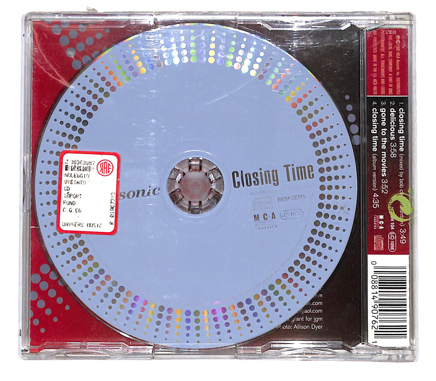EBOND Semisonic - Closing Time CD CB058310