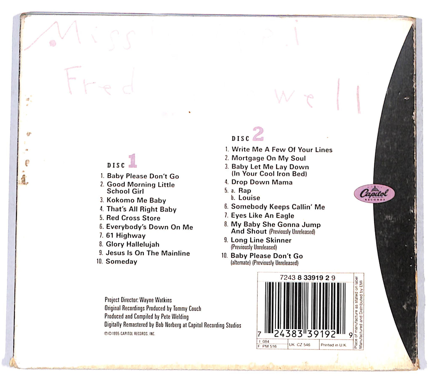 EBOND Mississippi Fred McDowell - I Do Not Play No Rock 'N' Roll CB058319