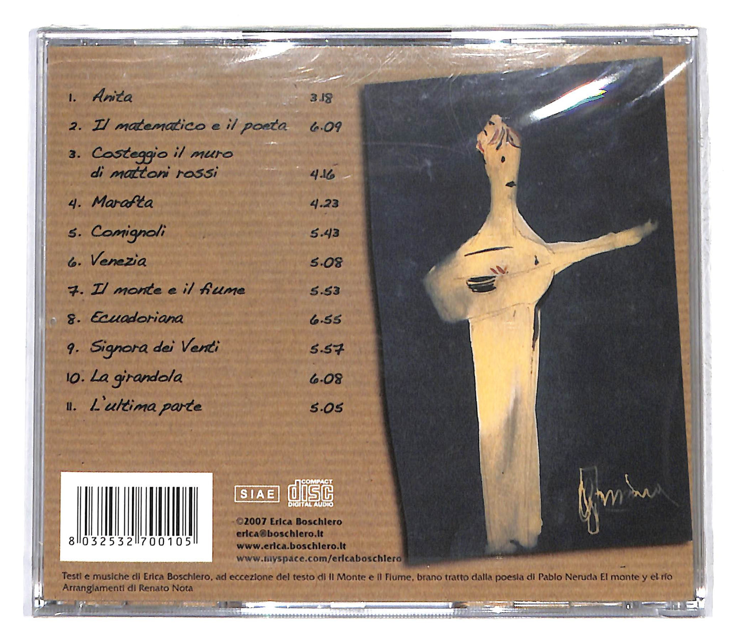 EBOND Erica Boschiero - Dietro Ogni Crepa Di Muro CD CB058357