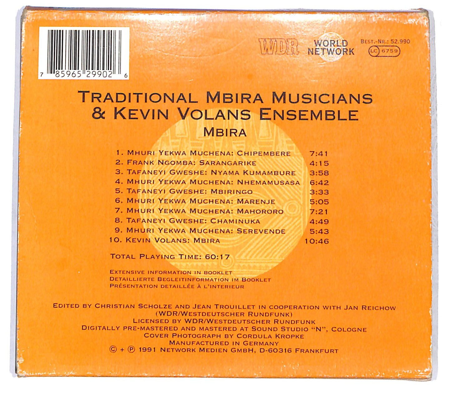 EBOND Zimbabwe - Mbira CD CB058365