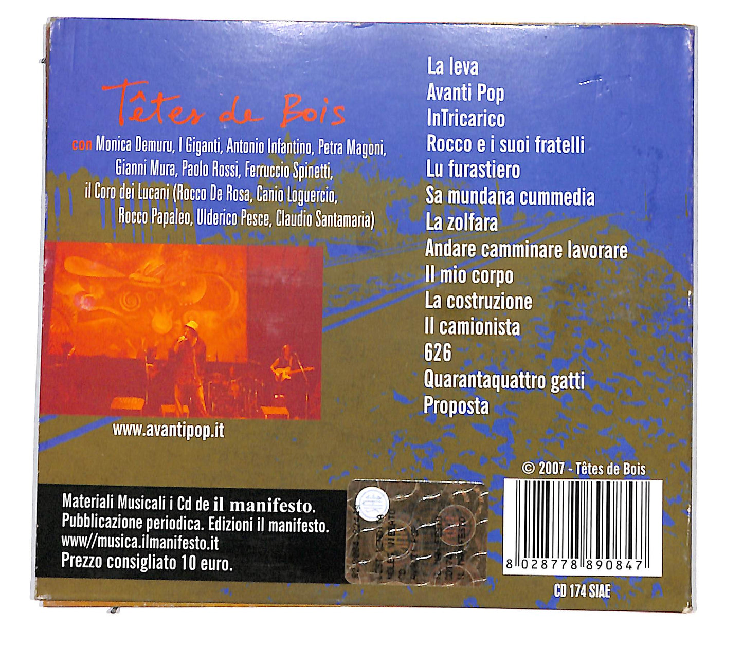 EBOND Tetes De Bois - Avanti Pop DIGIPACK CD CB058511