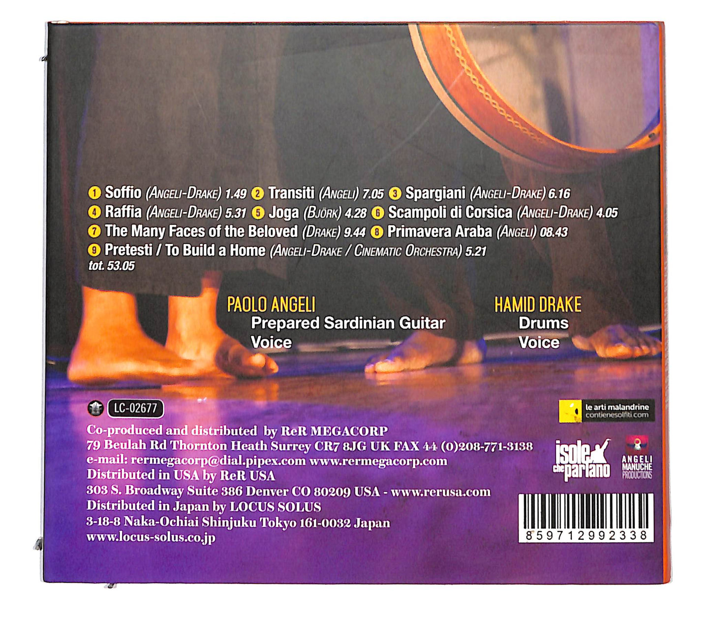 EBOND Paolo Angeli Hamid Drake - Deghe CD CB058524