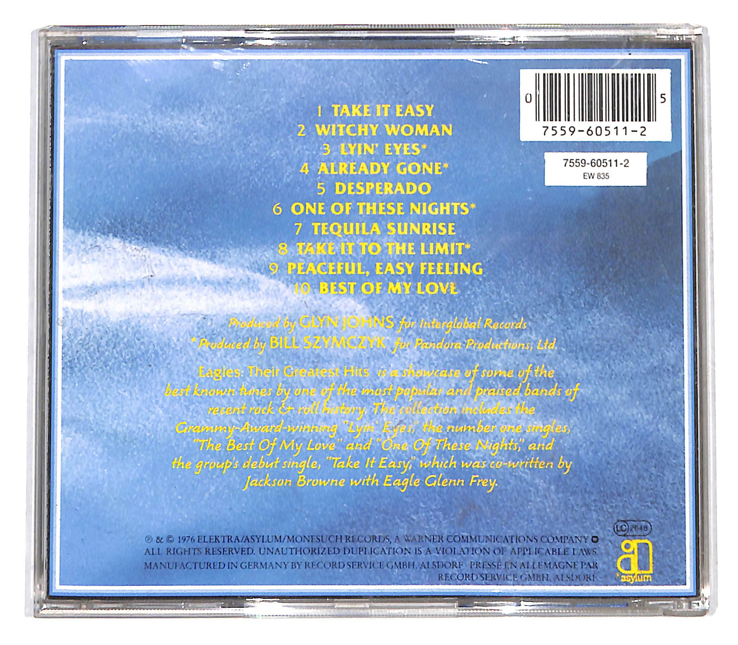 EBOND Eagles - Their Greatest Hits 1971-1975 CD CB058547