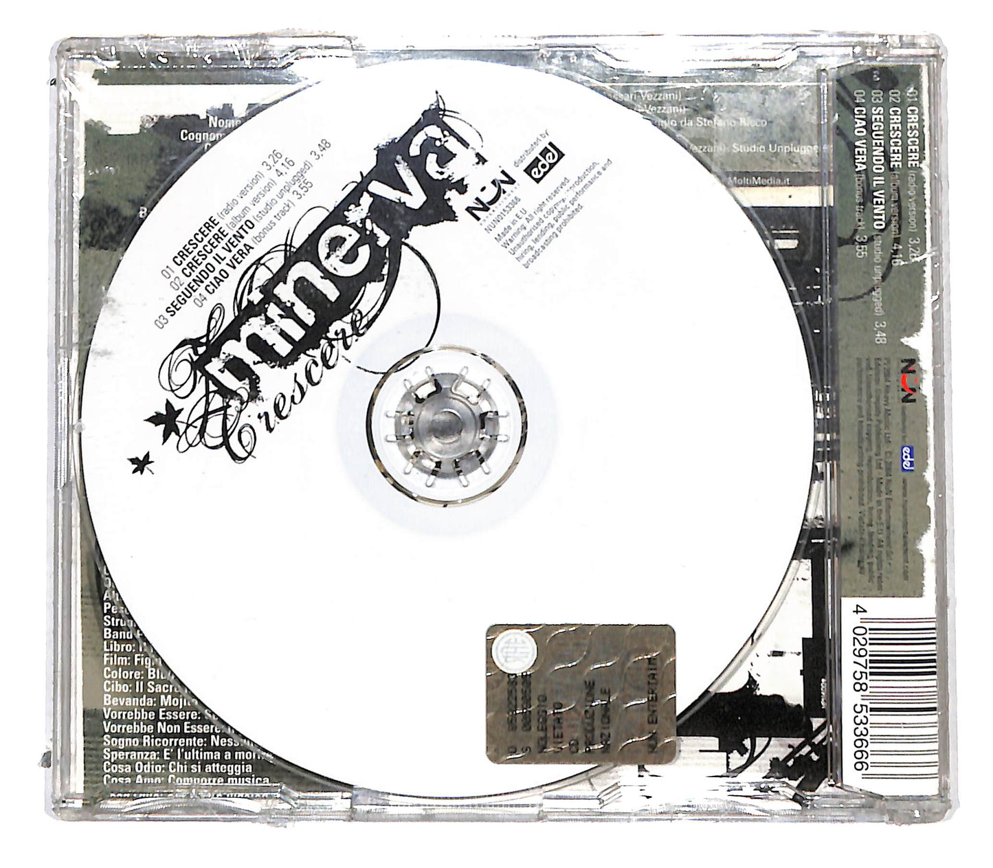 EBOND Minerva - Crescere CD CB058553