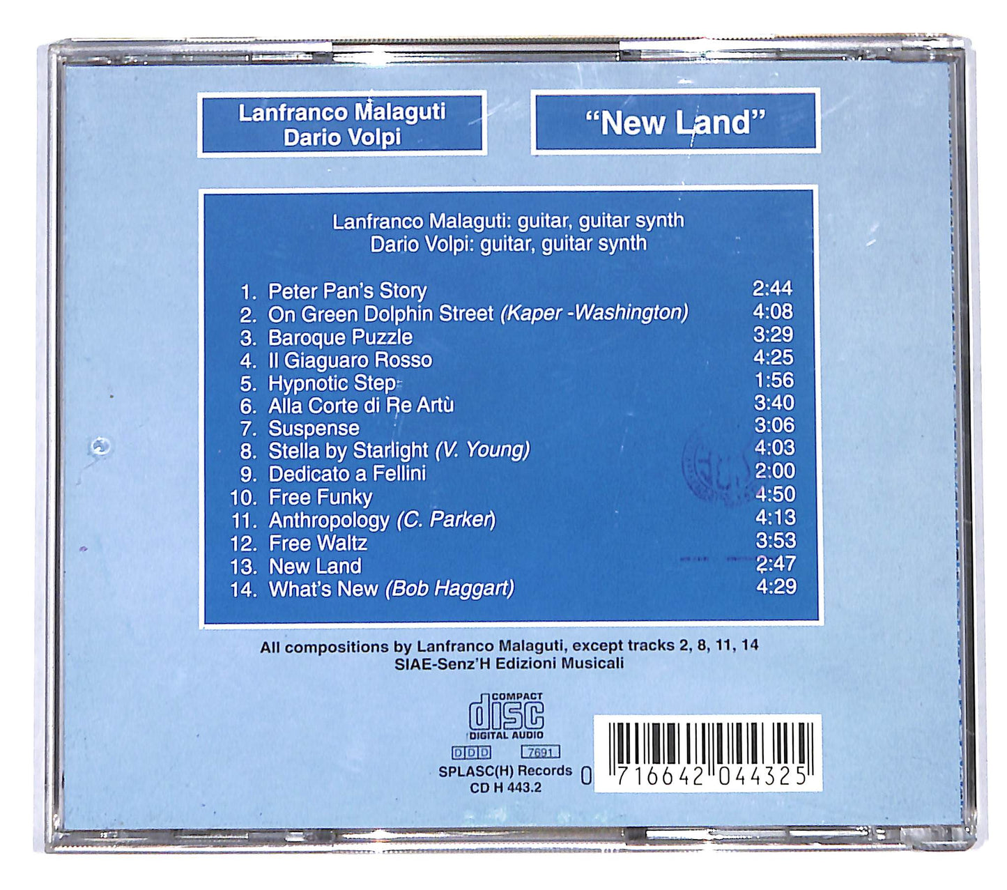 EBOND Lanfranco Malaguti - Dario Volpi - New Land CD CB059404