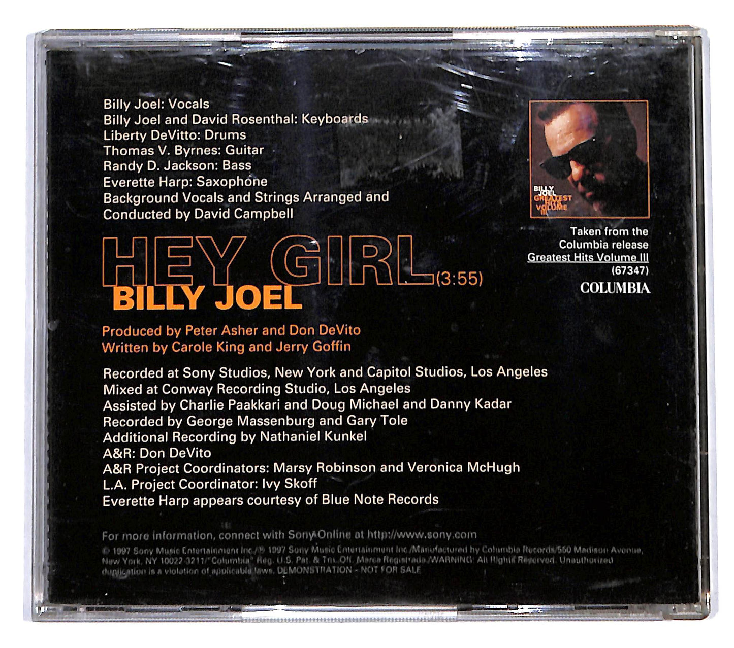 EBOND Billy Joel - Hey Girl CD CB059415