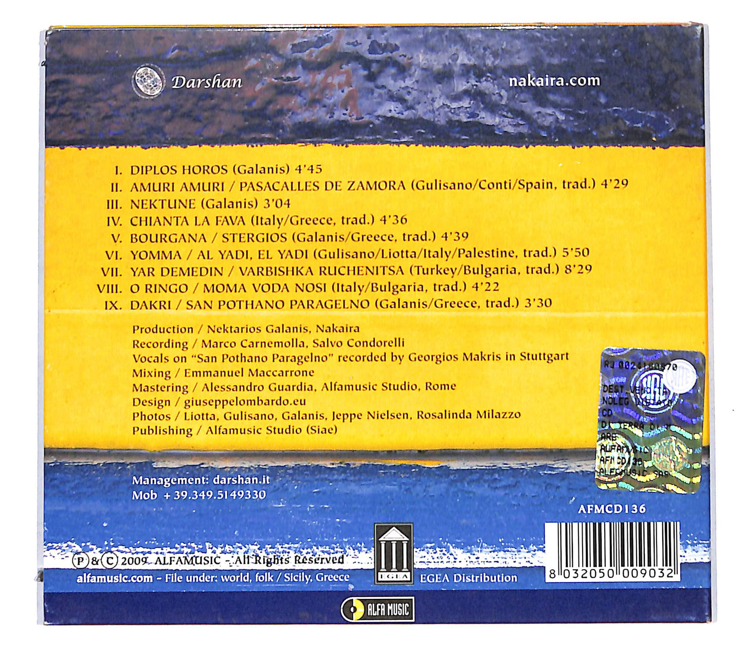 EBOND Nakaira - Di Terra E Di Mare CD CB059424