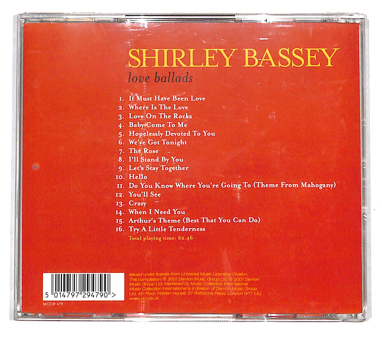EBOND Shirley Bassey - Love Ballads CD CB059444