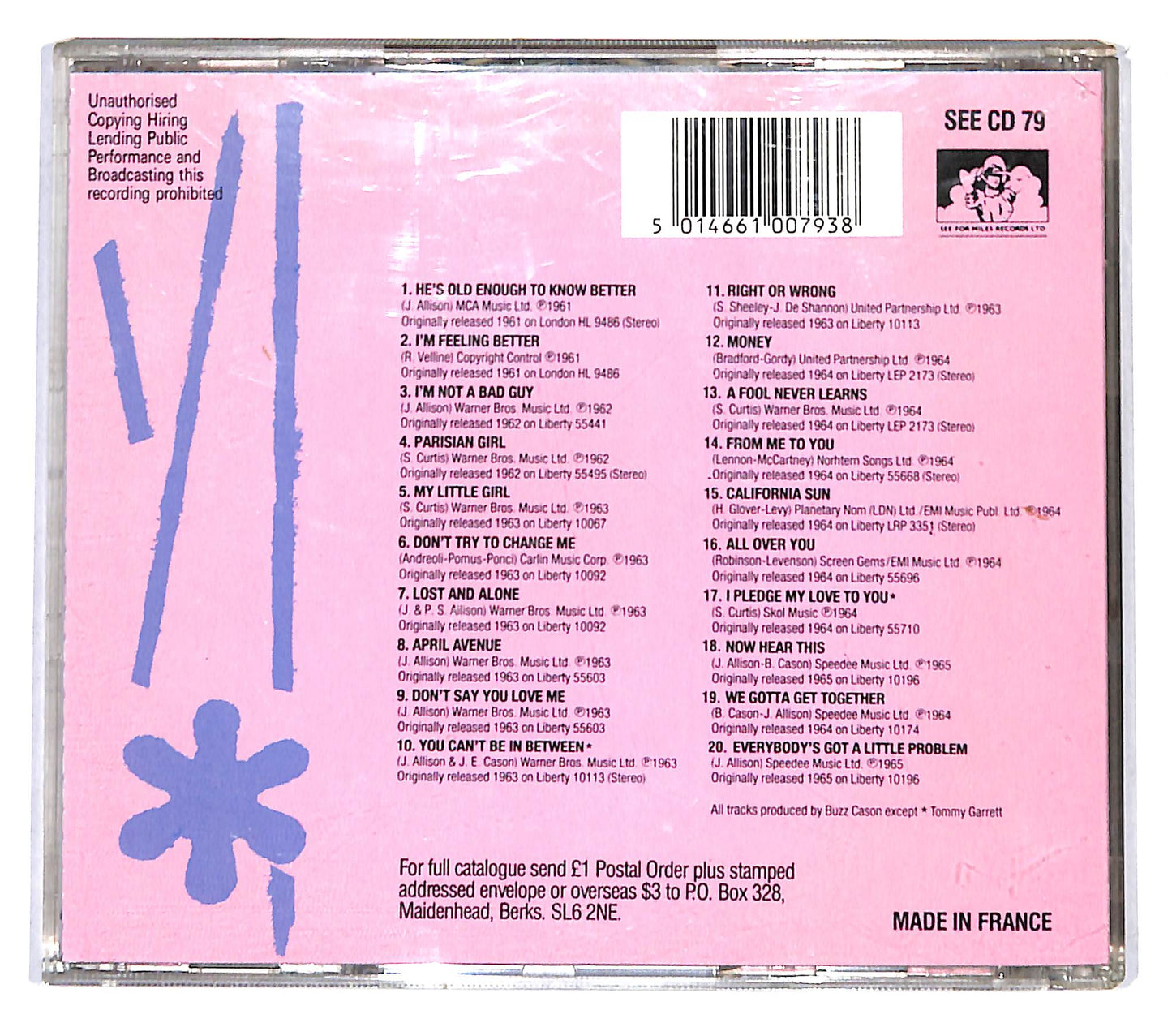 EBOND The Crickets - The Crickets File 1961-1965 CD CB060131