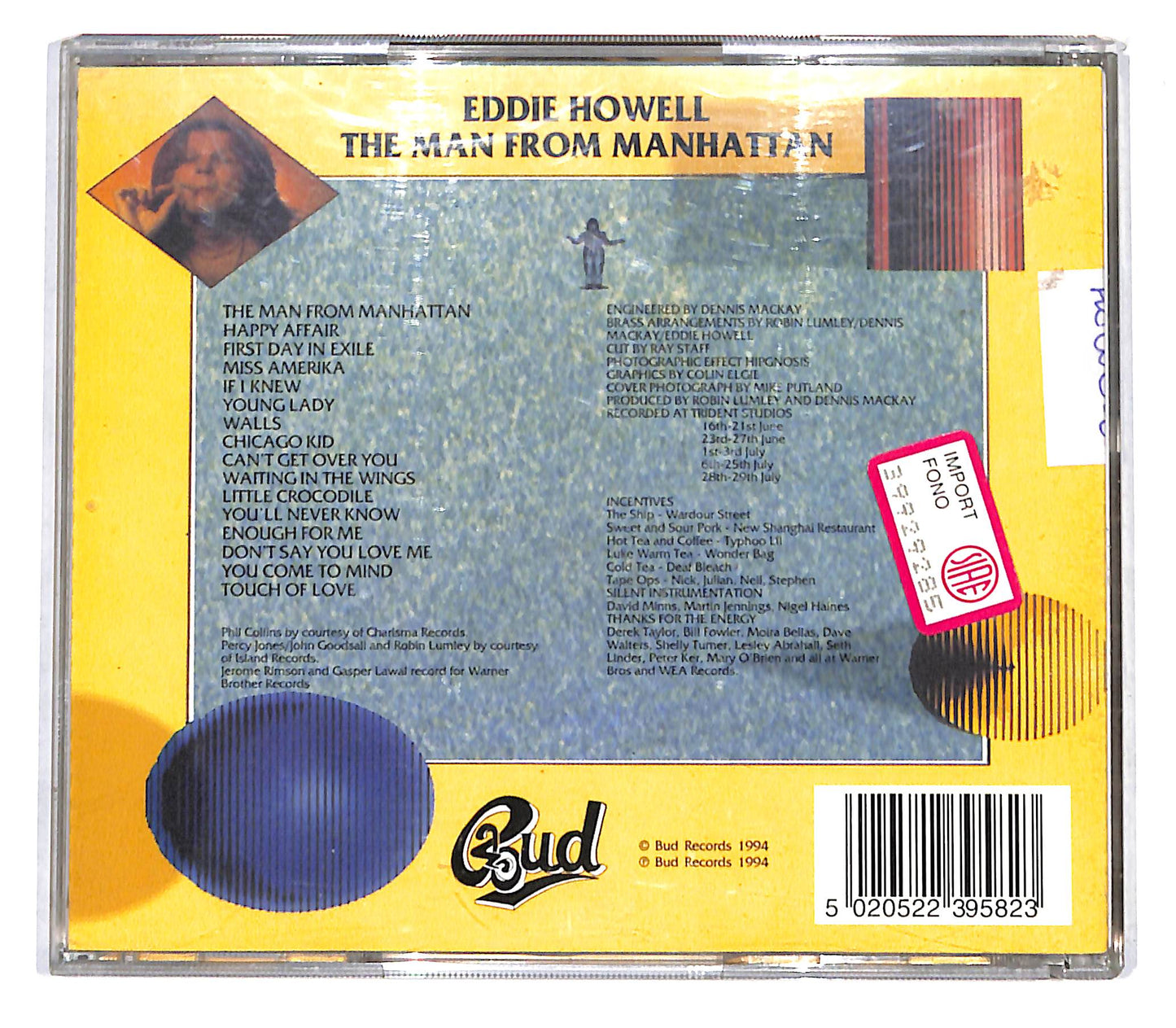 EBOND Eddie Howell - The Man From Manhattan CD CB060154