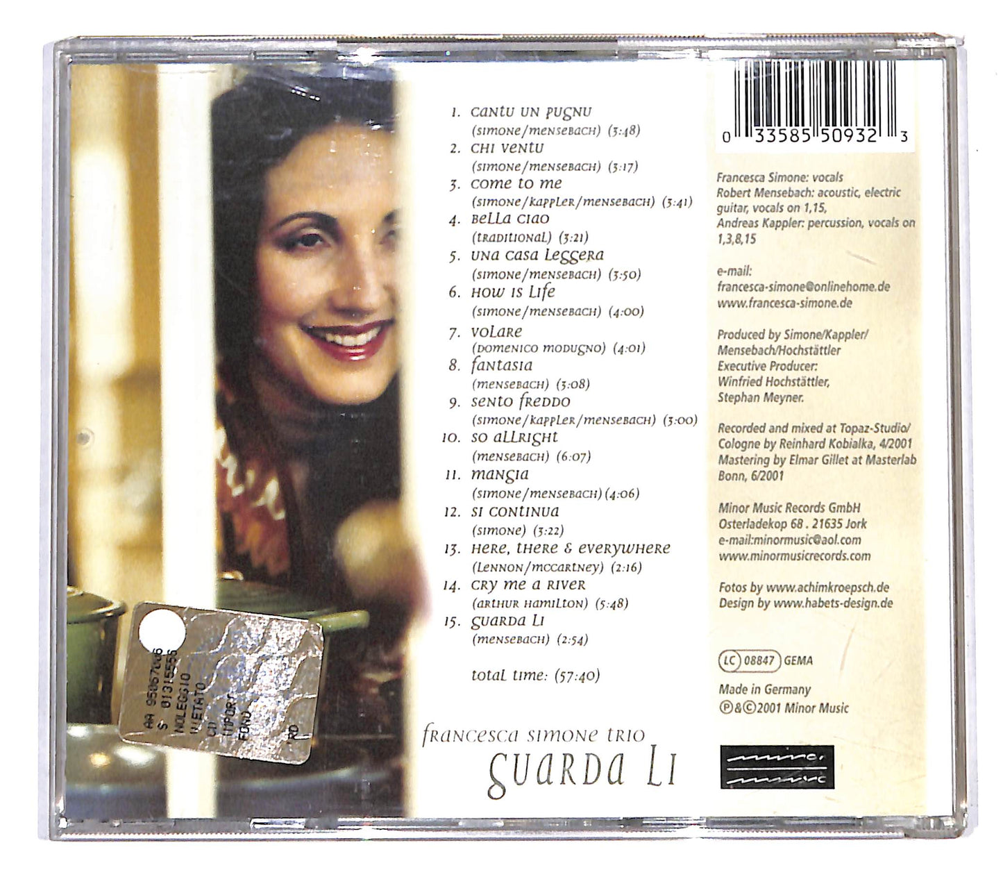 EBOND Francesca Simone Trio - Guarda Li CD CB060166