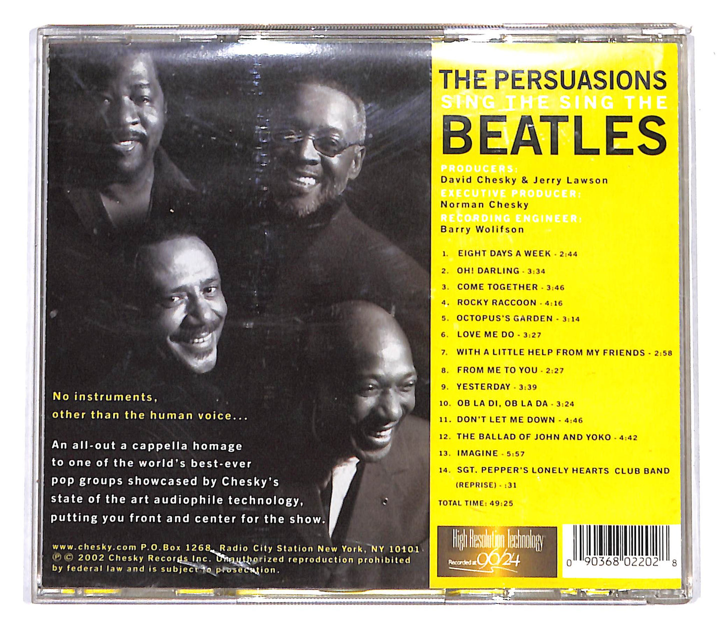 EBOND The Persuasions - Sing The Beatles CD CB060170