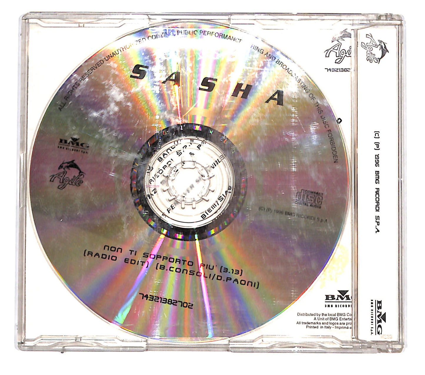 EBOND Sasha - Non Ti Sopporto Piu CD CB060202