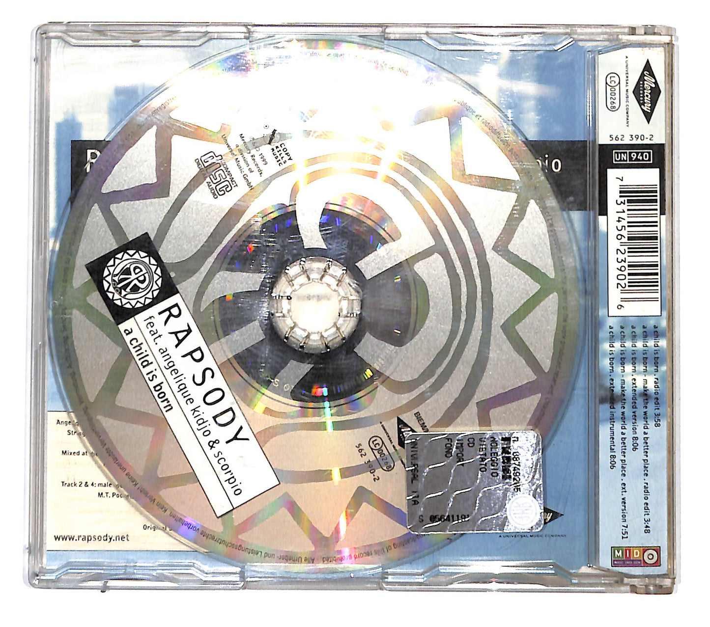 EBOND Rapsody Feat. Angelique Kidjo & Scorpio - A Child Is Born CD CB060242