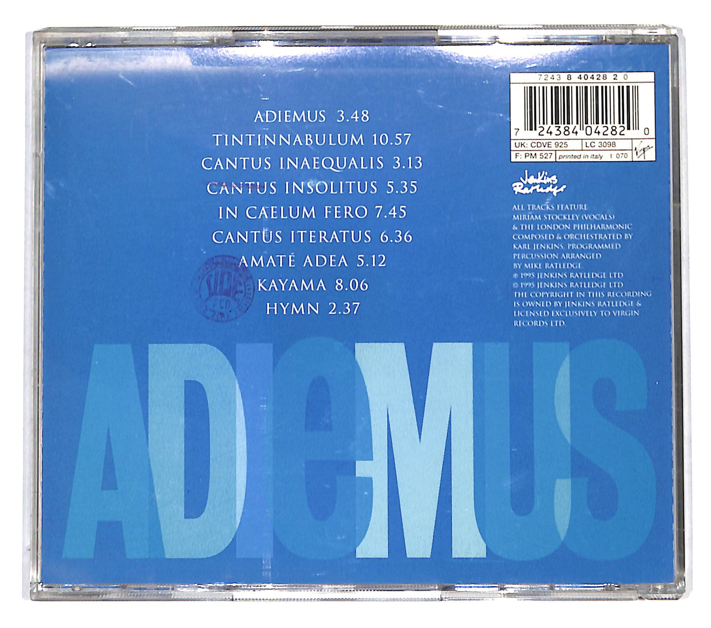 EBOND Adiemus - Songs Of Sanctuary CD CB060256