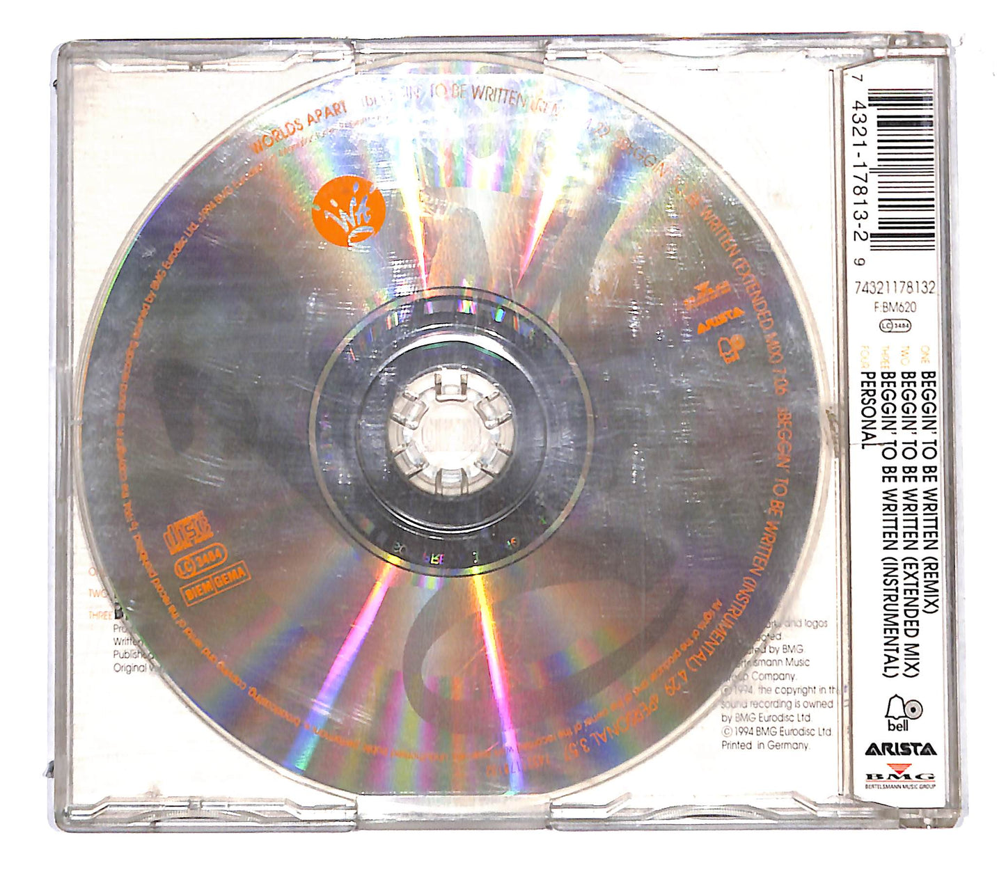 EBOND Worlds Apart - Beggin' To Be Written CD CB060409