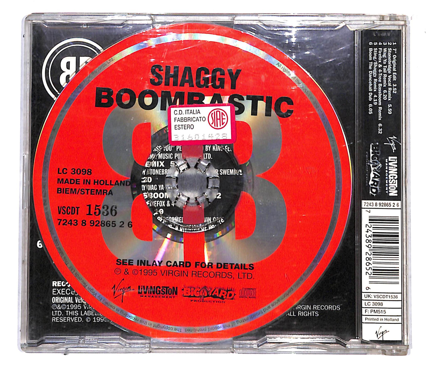 EBOND Shaggy - Boombastic (Remix Versions) CD CB060426