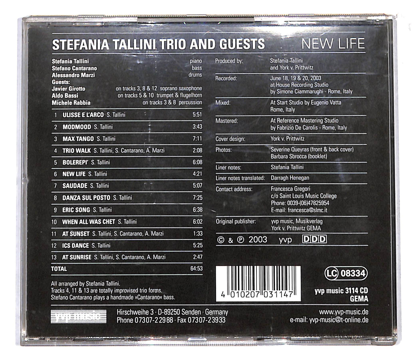 EBOND Stefania Tallini Trio - New Life CD CB060436