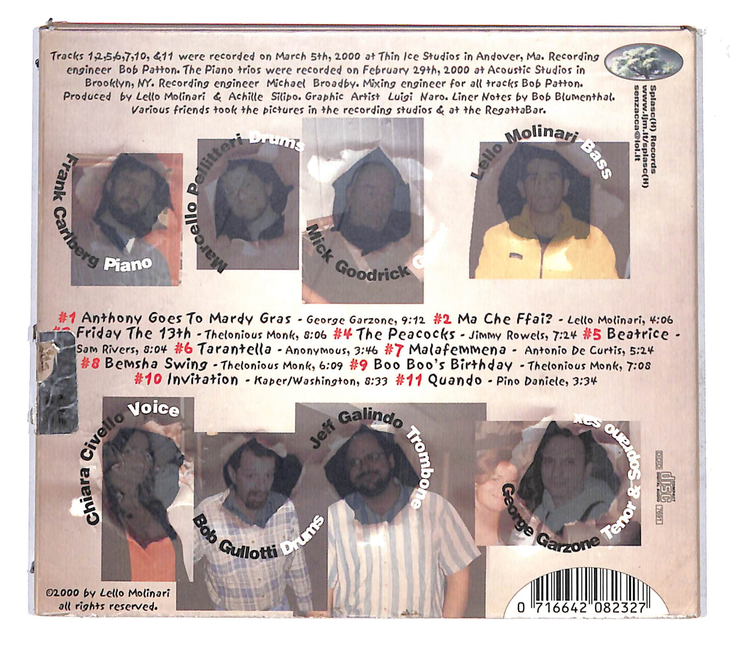 EBOND Lello Molinari - Multiple Personalities CD CB060448